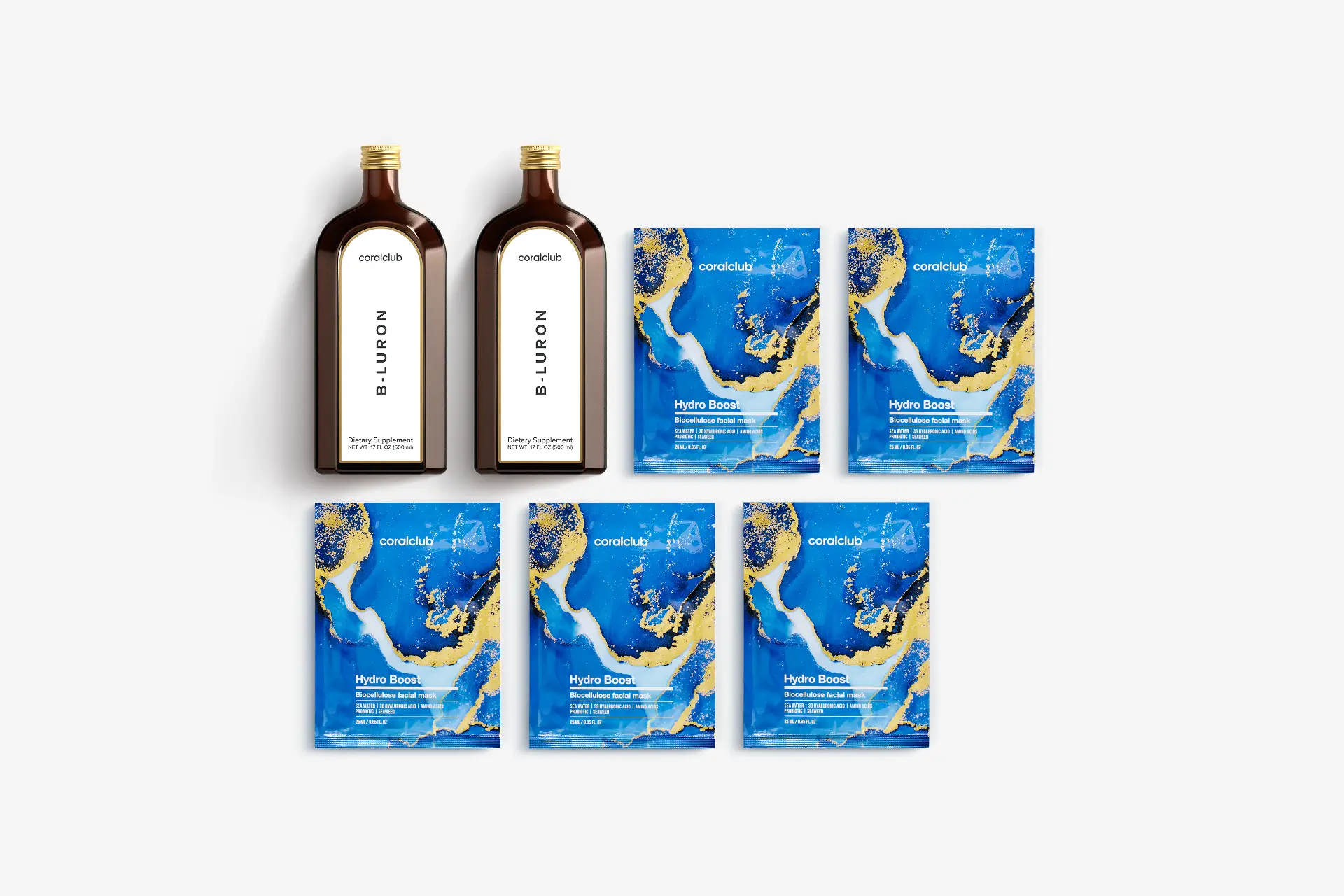 B-Luron + Hydro Boost Biocellulose Facial Mask (5 sobres)